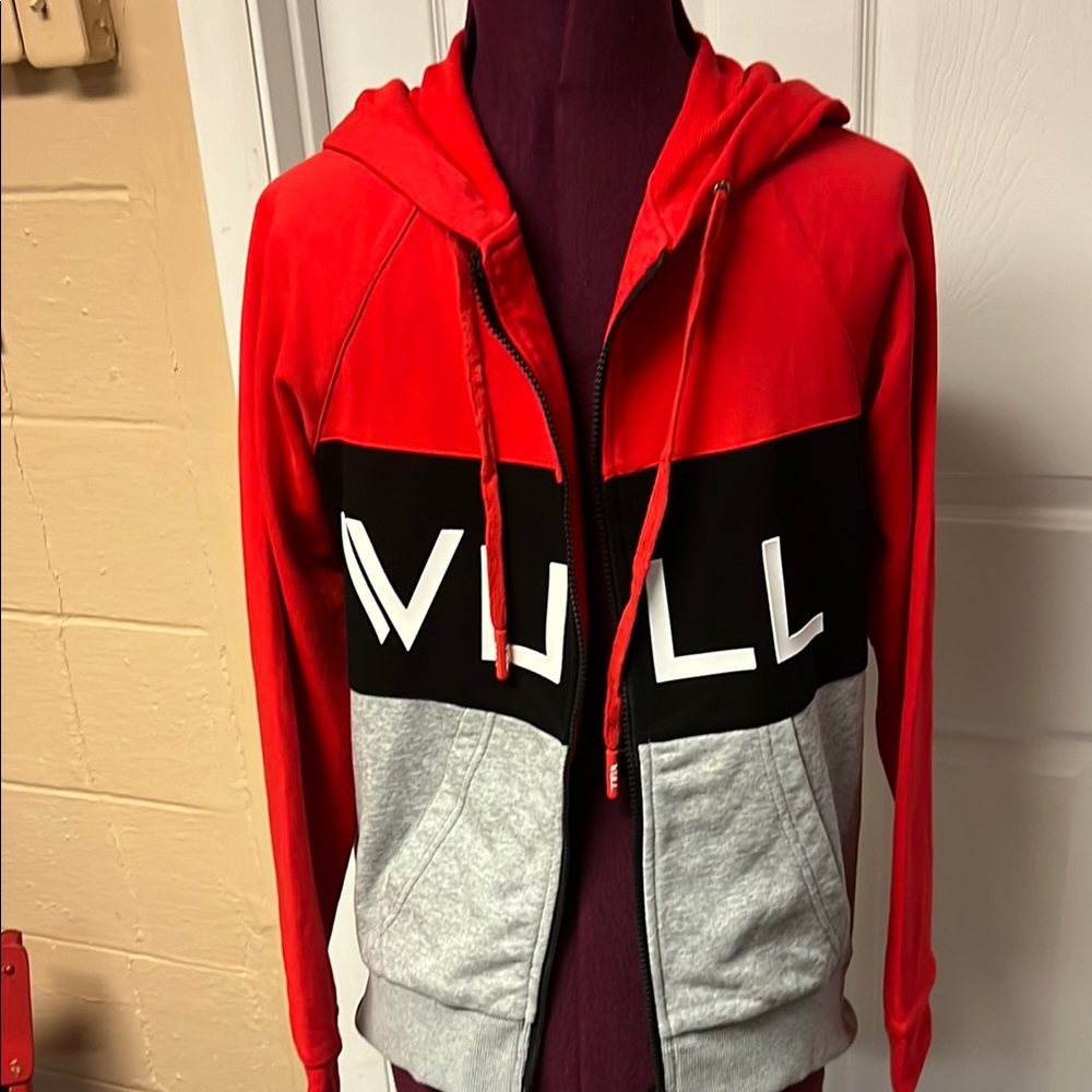 Red and Gray Women's Hoodie